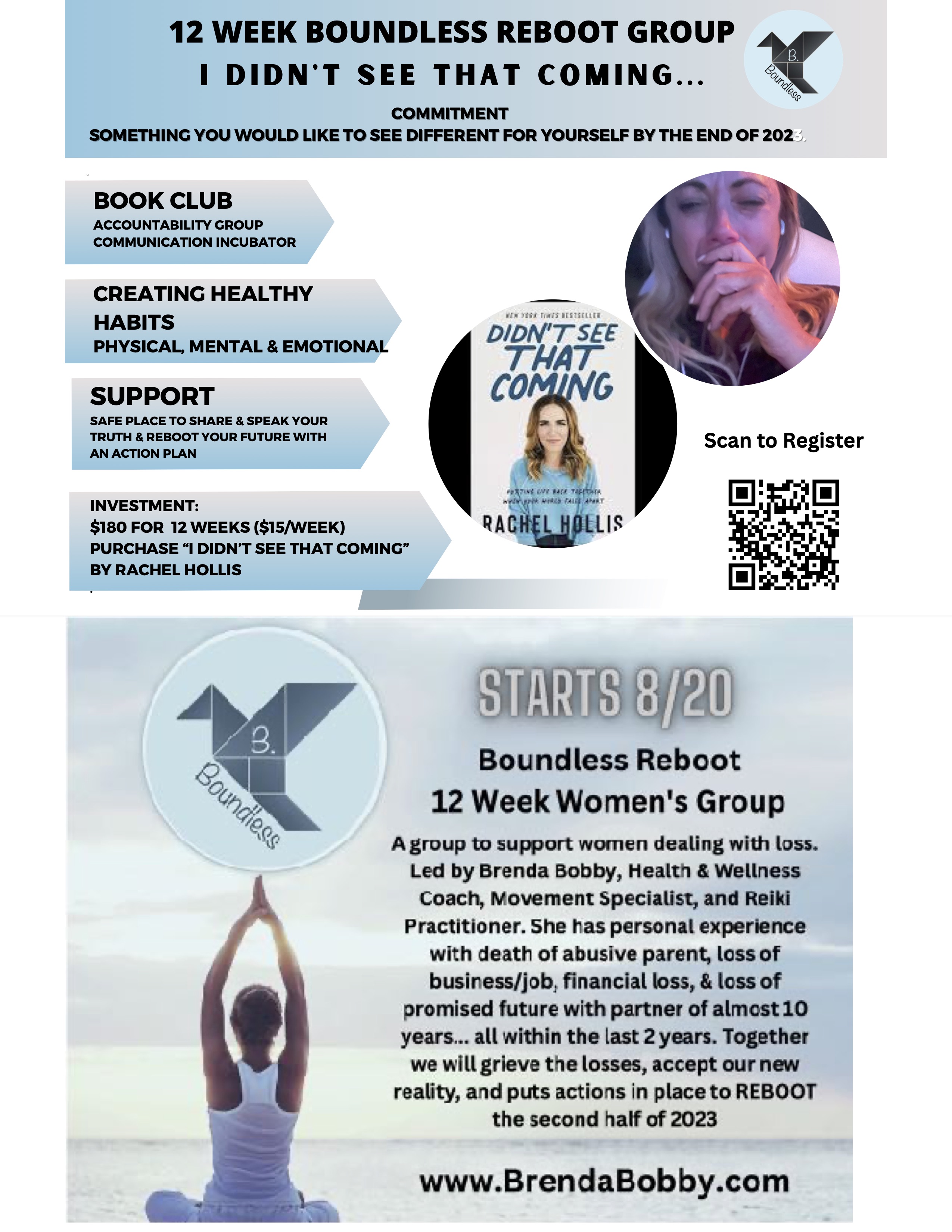 12 Week Woman’s Group: Boundless Reboot – BRENDA BOBBY